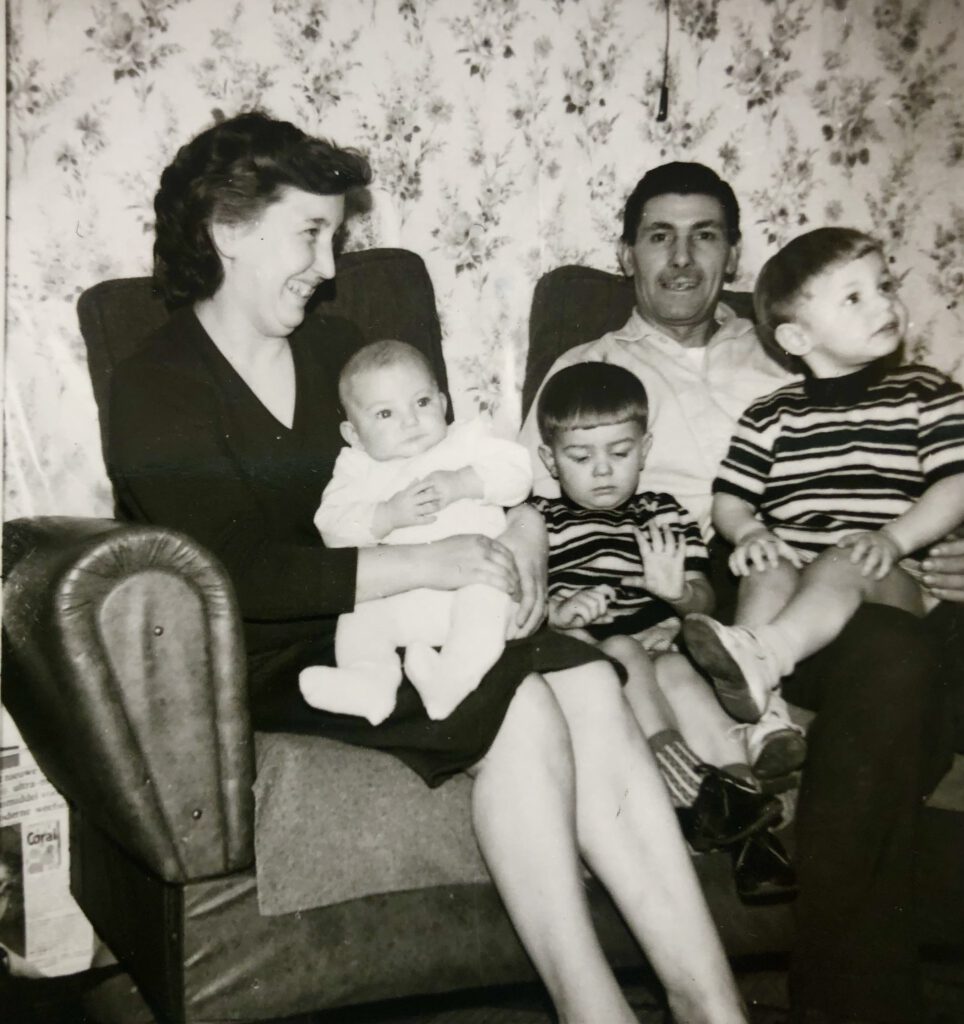 1964, Sint-Amandsberg, Belgium. Enough is enough. Condoms were not popular back then, so Father simply had to be careful.